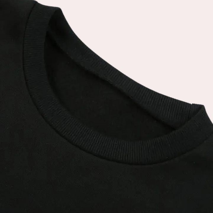 Dominika - Halloween-sweatshirt med rund hals til kvinder
