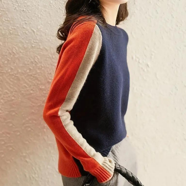 Tunder - Slim-fit sweater med rund hals til kvinder