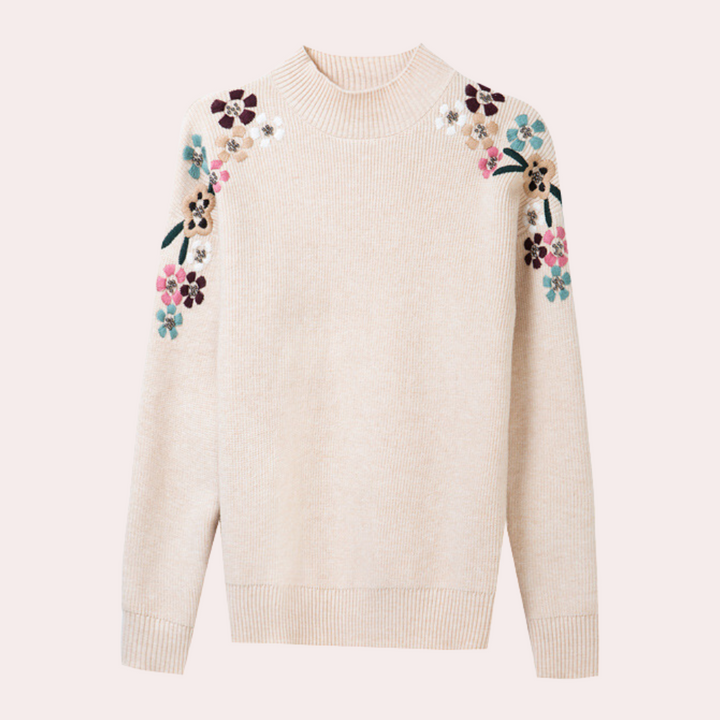 Devora – Elegant Blomstersweater til Kvinder