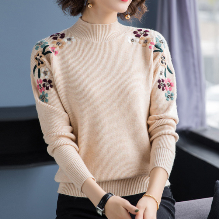 Devora – Elegant Blomstersweater til Kvinder