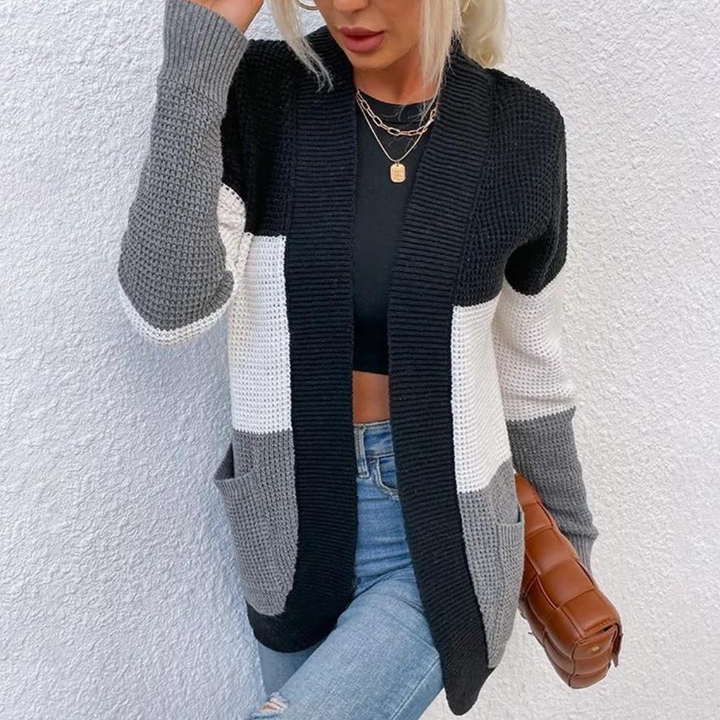 Jacintha - Komfortabel og elegant strikket cardigan til kvinder