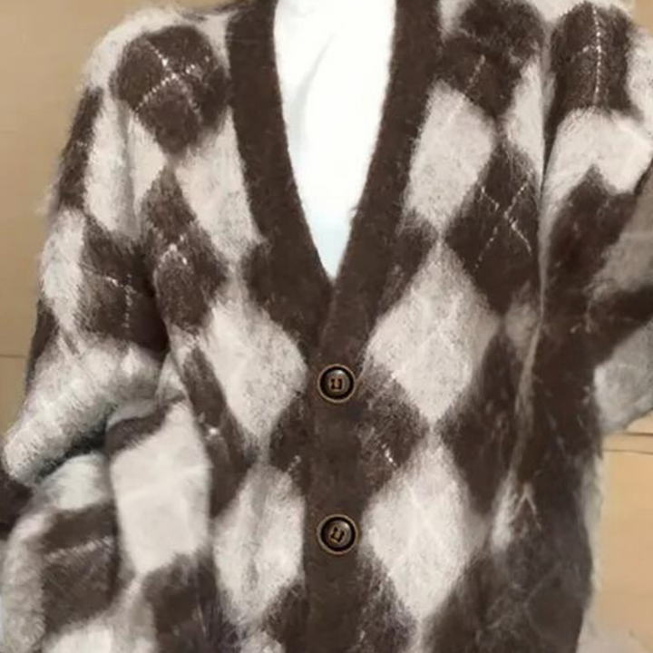 Clarimonde - Elegant Ternet Cardigan til Kvinder