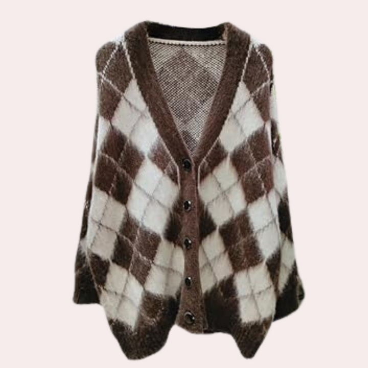 Clarimonde - Elegant Ternet Cardigan til Kvinder