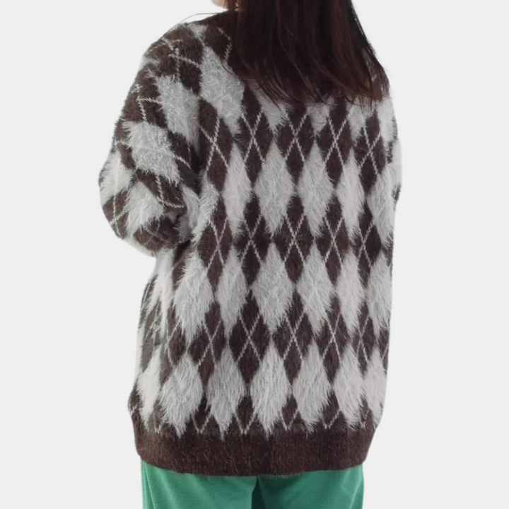 Clarimonde - Elegant Ternet Cardigan til Kvinder