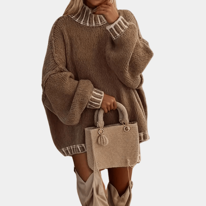 SERENITY - Oversize Turtleneck Trøje til Kvinder