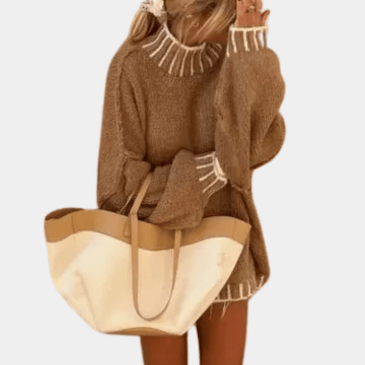SERENITY - Oversize Turtleneck Trøje til Kvinder