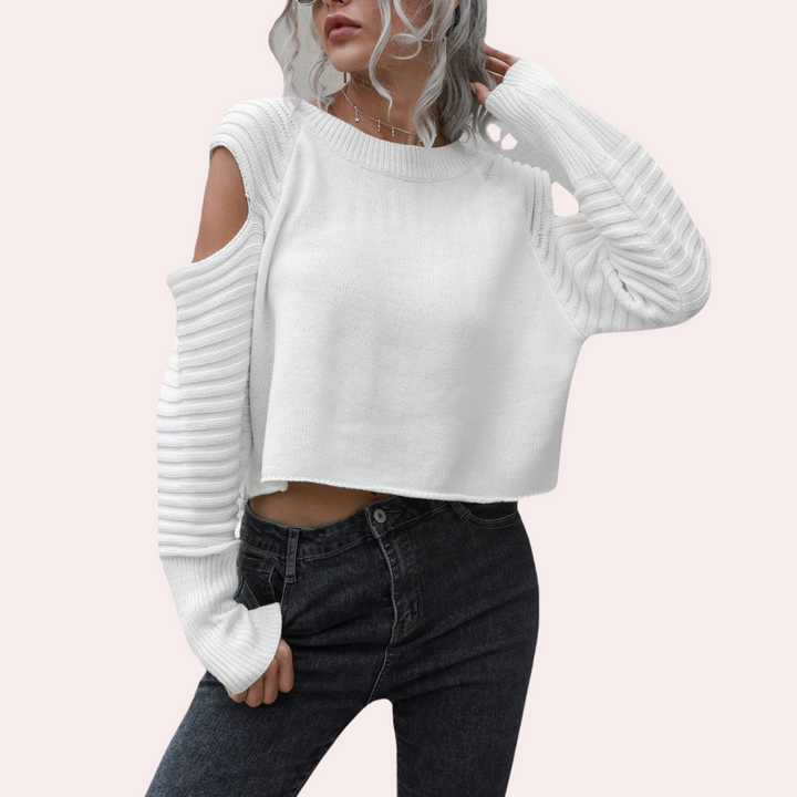 SANDRA - Elegant Strikket Sweater til Kvinder