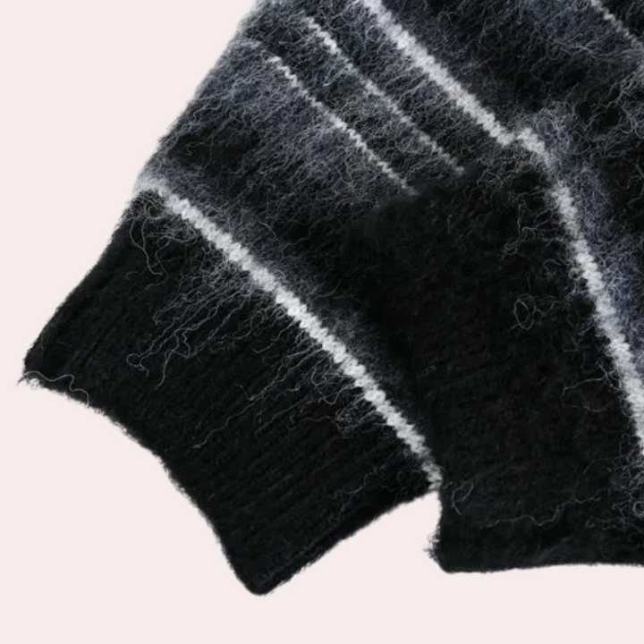 AARON - Klassisk Stribet Sweater til Mænd