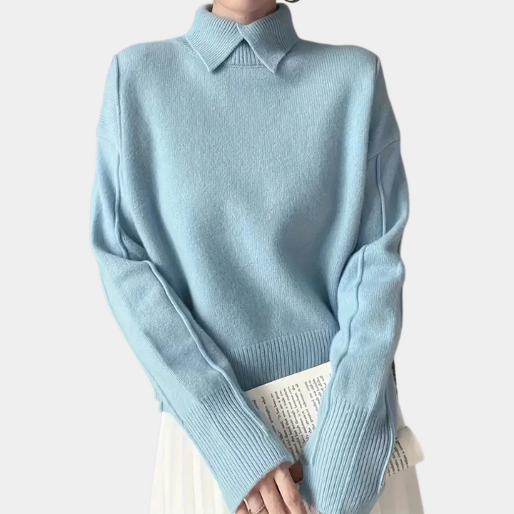 KAYLA - Moderigtig Strikket Pullover til Kvinder