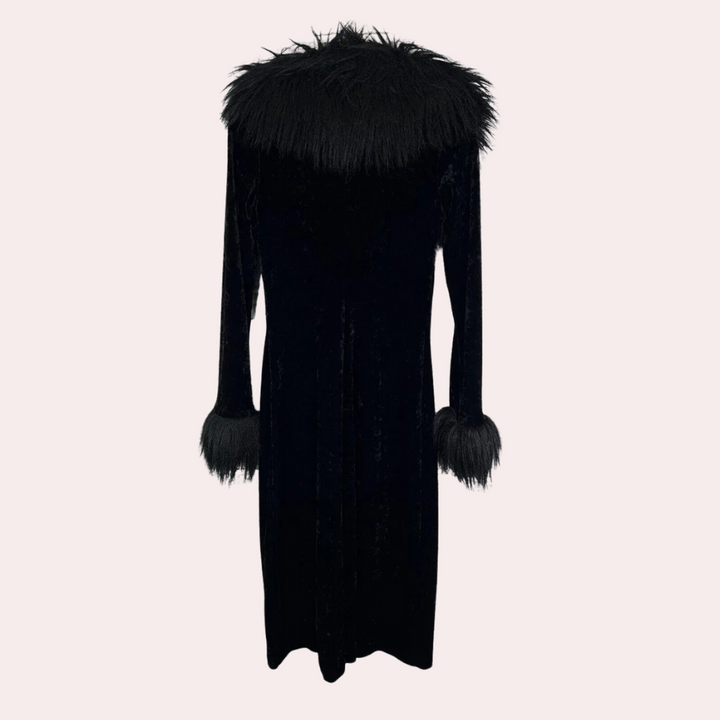 SHARON - Elegant Fuzzy Frakke til Kvinder