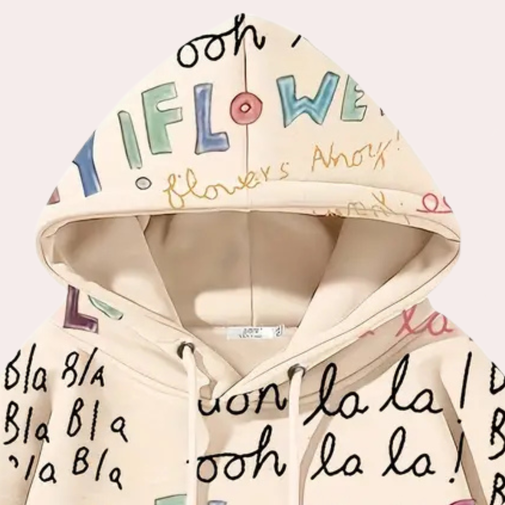 FABIOLA - Moderne Mellemlang Hætte Sweater til Kvinder
