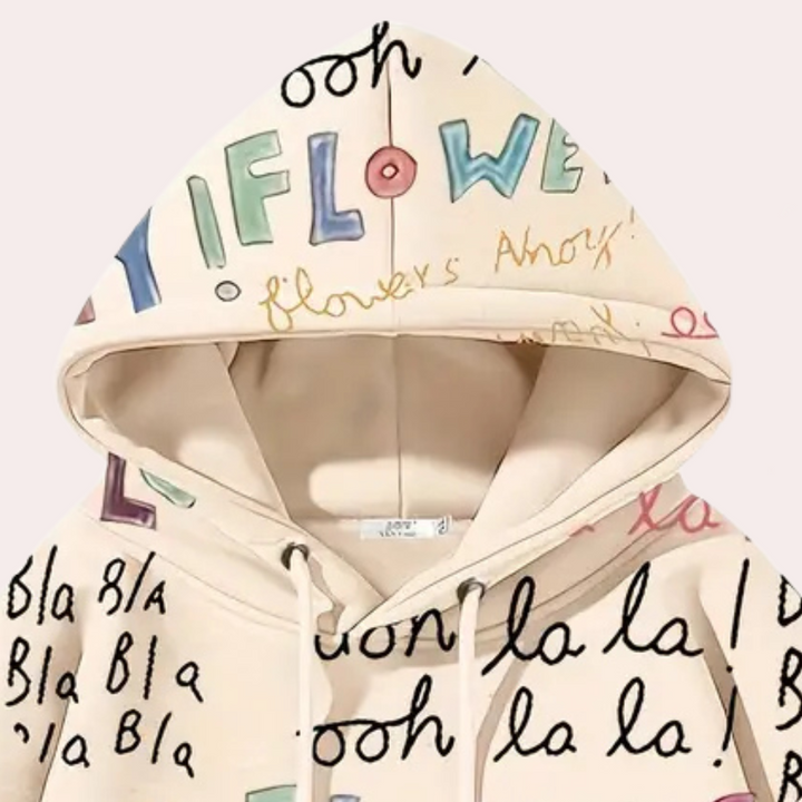 FABIOLA - Moderne Mellemlang Hætte Sweater til Kvinder