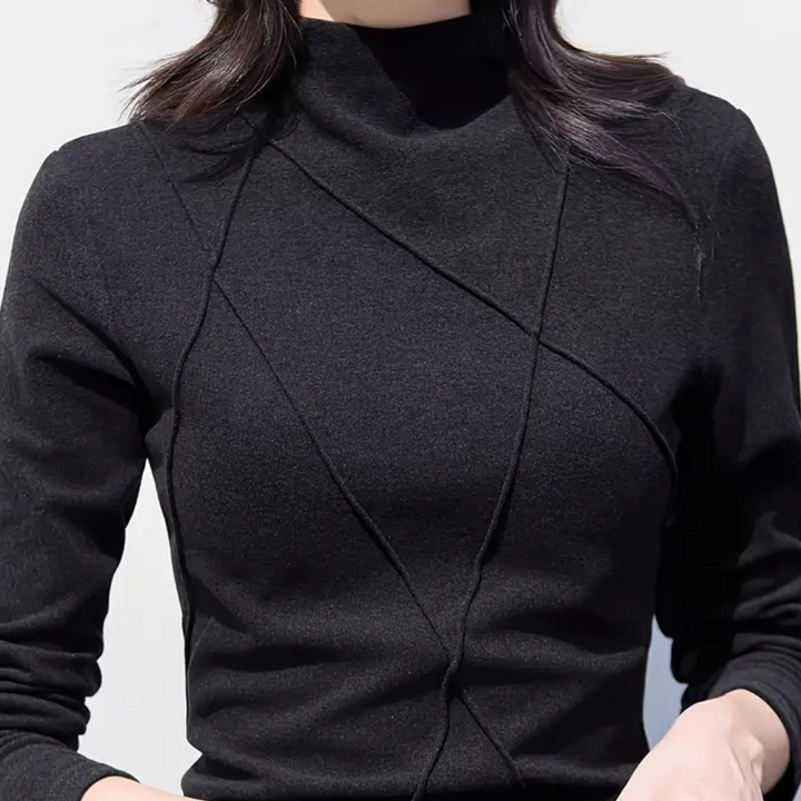 DALIA - Afslappet Halv Turtleneck Sweater til Kvinder