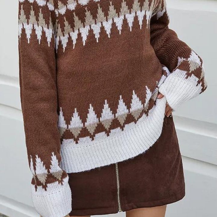 ALLANNA - Stilfuld Varme Sweater til Damer