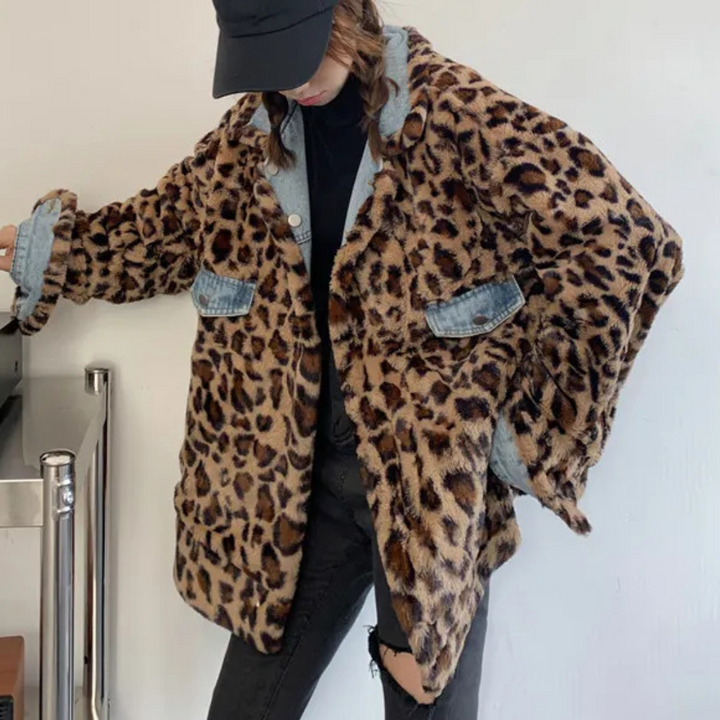 CALISSA - Vendtbar Denim Vinterjakke til Dame
