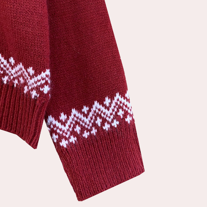 CORRINA - Elegant Julesweater med Rullekrave til Kvinder
