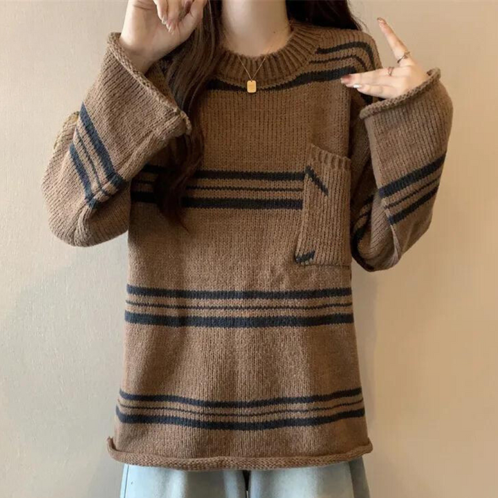 KATHLEEN - Oversized Strikket Bluse til Damer