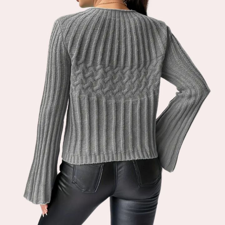 DENISE - Moderne Flared Ærme Sweater til Kvinder