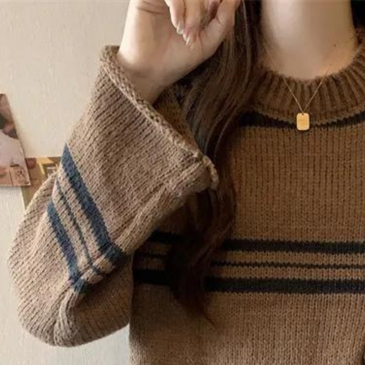 KATHLEEN - Oversized Strikket Bluse til Damer