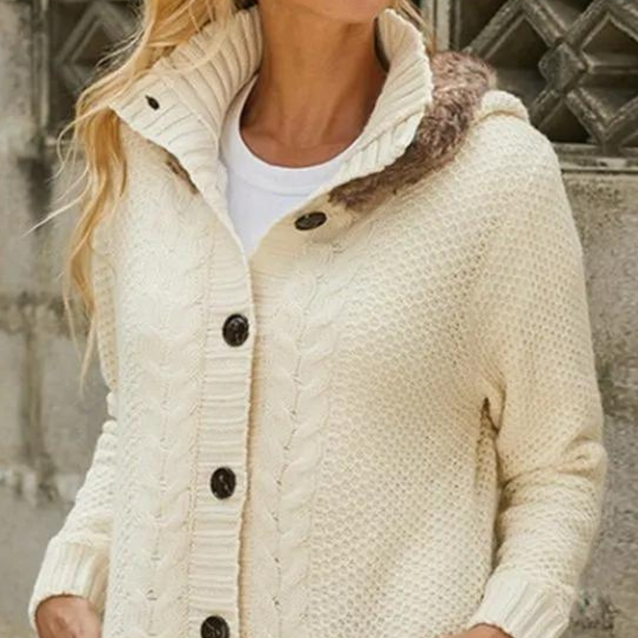 NAYLANI - Moderne Cardigan med Hætte til Kvinder