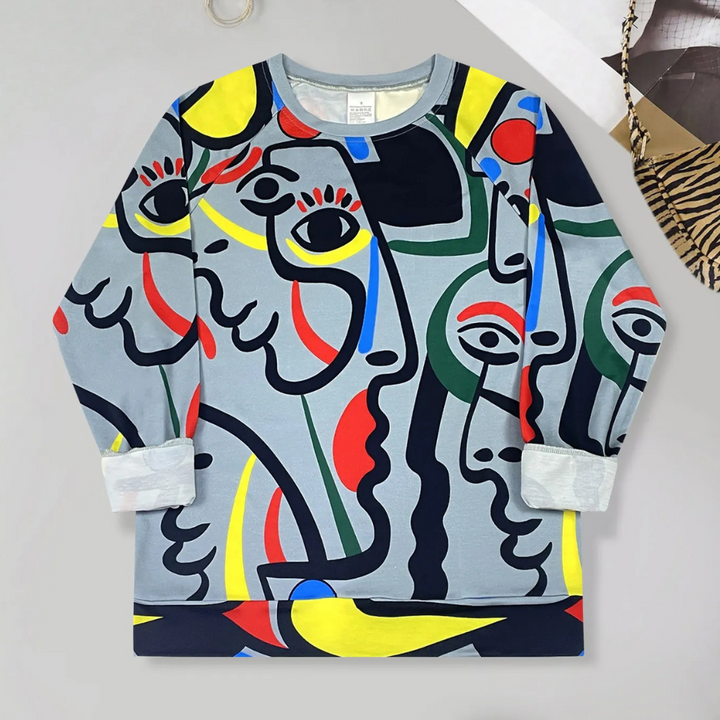 CARLOTA - Klassisk Trykt Sweatshirt til Kvinder