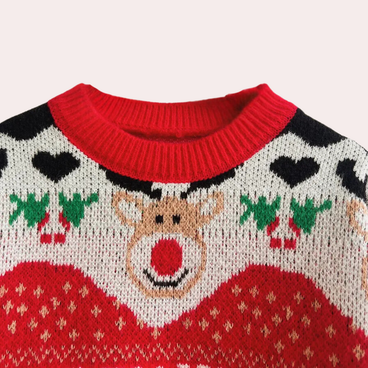 COLLETTE - Jule Snefnug Sweater til Kvinder