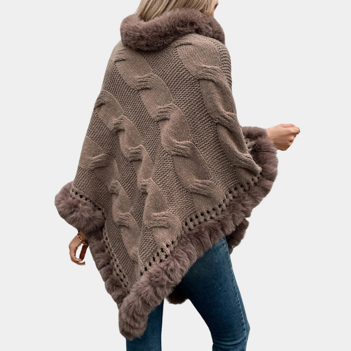 YASMINA - Varm Poncho Sjal til Kvinder