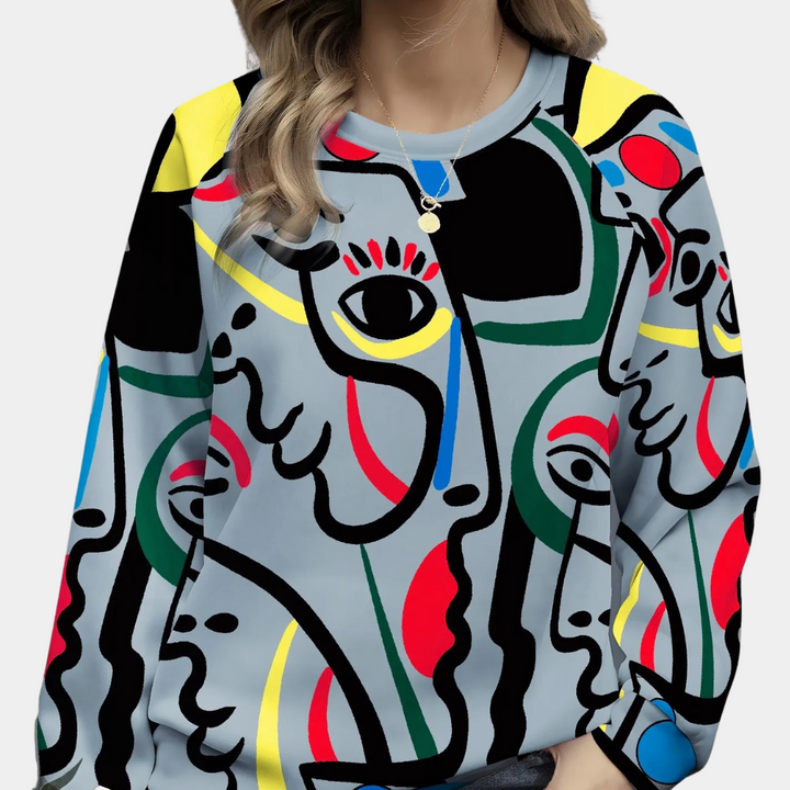 CARLOTA - Klassisk Trykt Sweatshirt til Kvinder