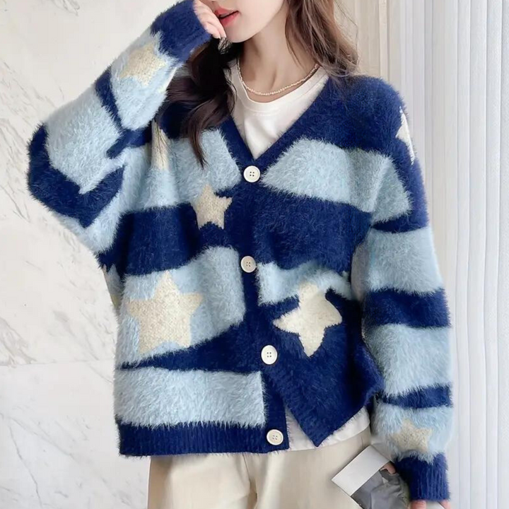 REBECCA - Varm Fluffy Cardigan til Kvinder