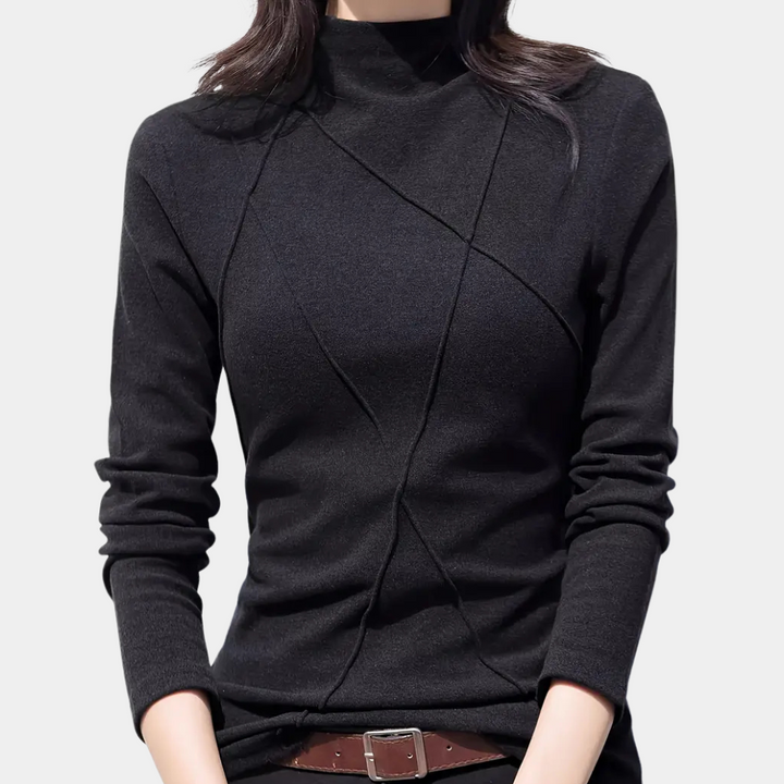 DALIA - Afslappet Halv Turtleneck Sweater til Kvinder