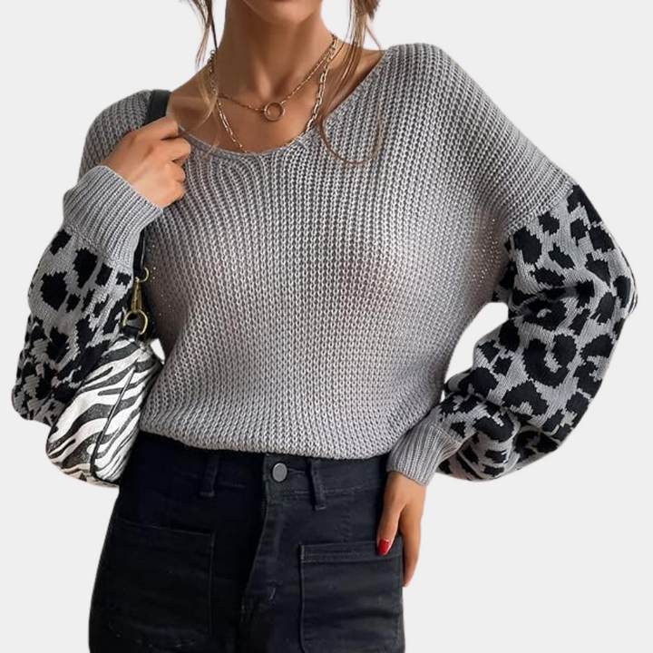 INES - Elegant Strikket Sweater til Kvinder