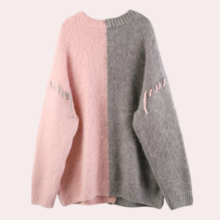 KELLY - Strikket V-hals Cardigan til Damer