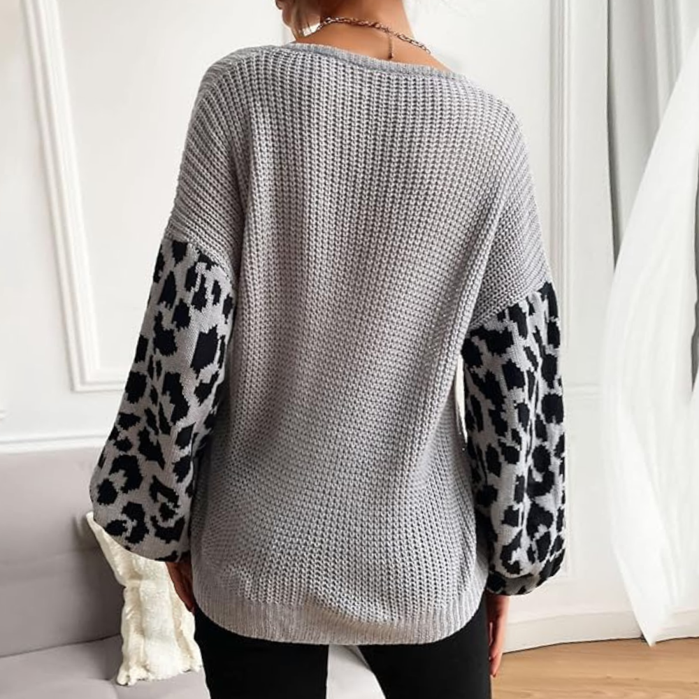 INES - Elegant Strikket Sweater til Kvinder