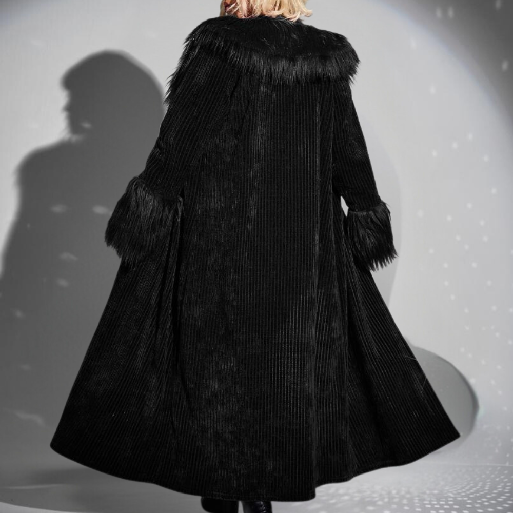 SHARON - Elegant Fuzzy Frakke til Kvinder