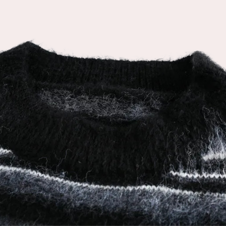 AARON - Klassisk Stribet Sweater til Mænd