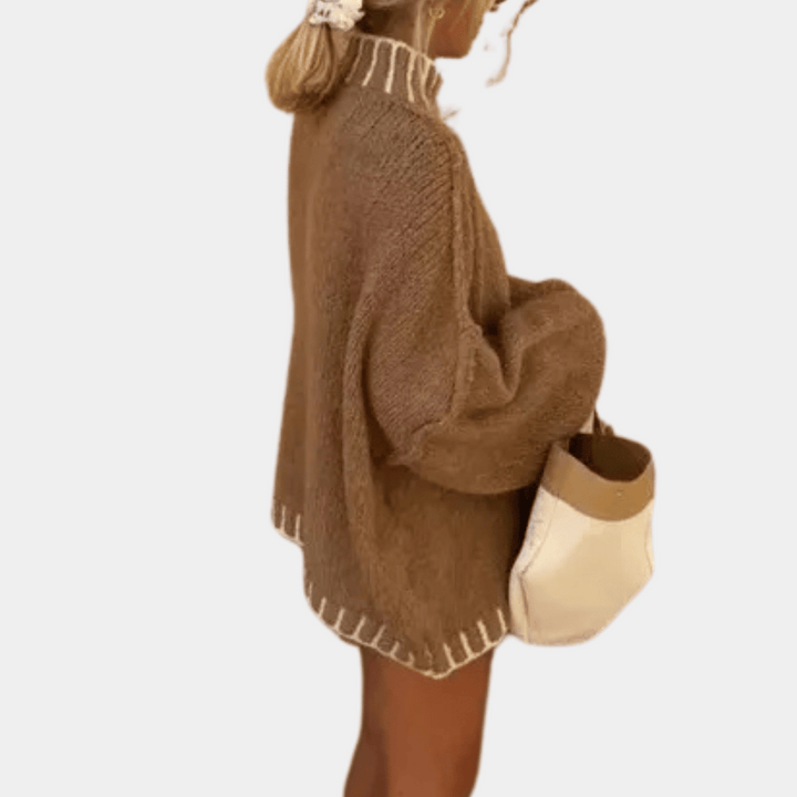 SERENITY - Oversize Turtleneck Trøje til Kvinder