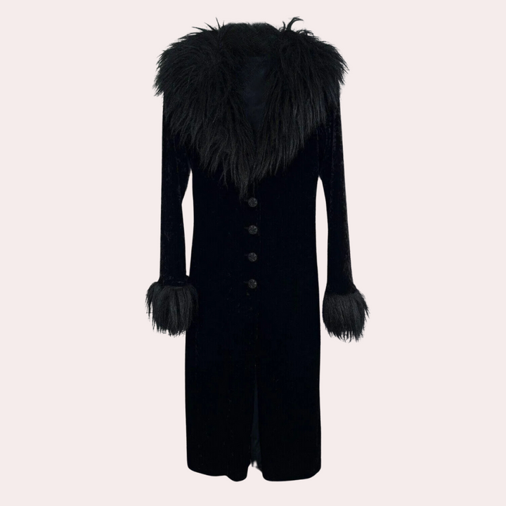 SHARON - Elegant Fuzzy Frakke til Kvinder