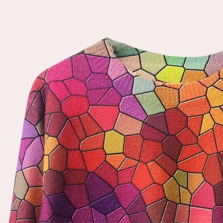 ARIA - Farverig Bluse til Kvinder