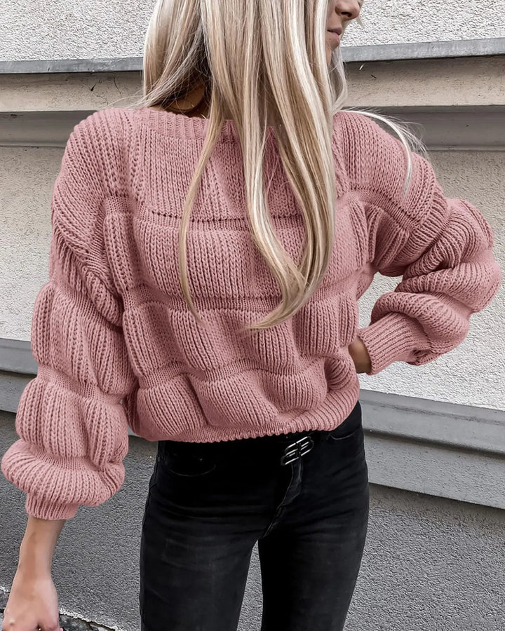 SANDRA - Elegant Strikket Sweater til Damer