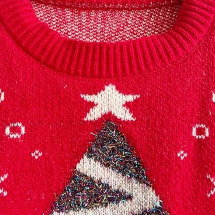 PHOEBIE - Juletræ Motiveret Sweater til Damer