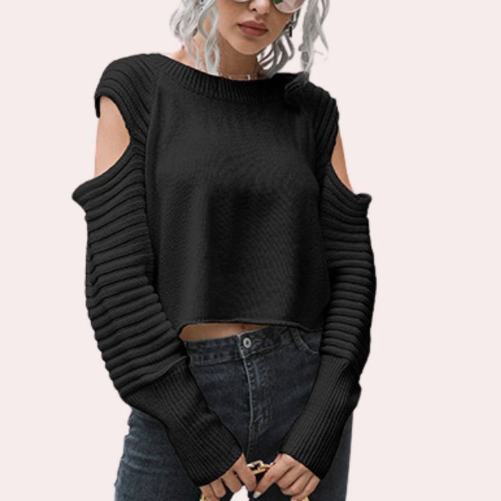 SANDRA - Elegant Strikket Sweater til Kvinder