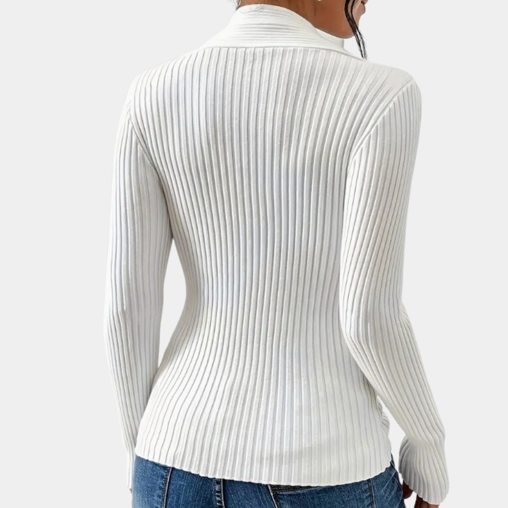SEREN - Elegant V-hals Sweater til Kvinder