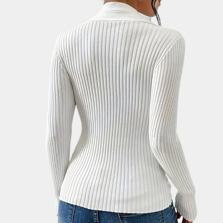 SEREN - Elegant V-hals Sweater til Kvinder