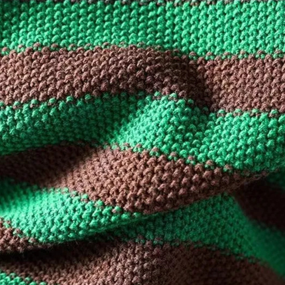 TAITLYNN - Løs Stribet Sweater til Kvinder