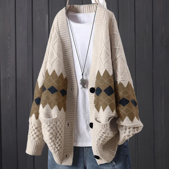 MARILYN - Moderne Strikket Cardigan til Damer
