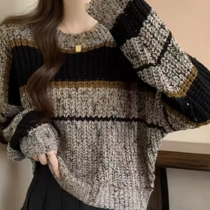 CASSIE - Løs Strikket Sweater til Damer