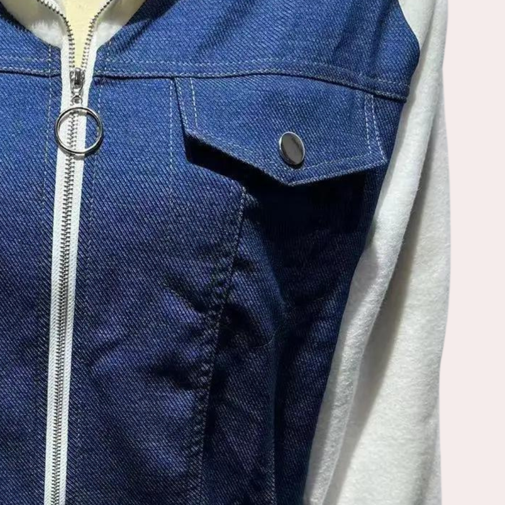 MINDY - Denim Vinterjakke til Damer