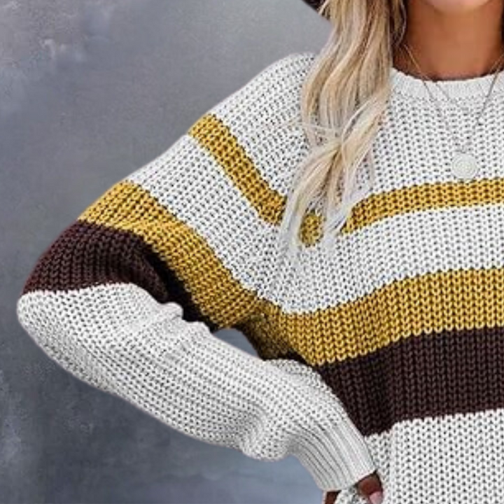 FREDA - Behagelig Strikket Sweater til Kvinder
