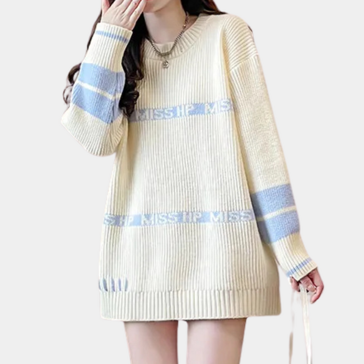 JOYCE - Varm Mellemlang Sweater til Kvinder