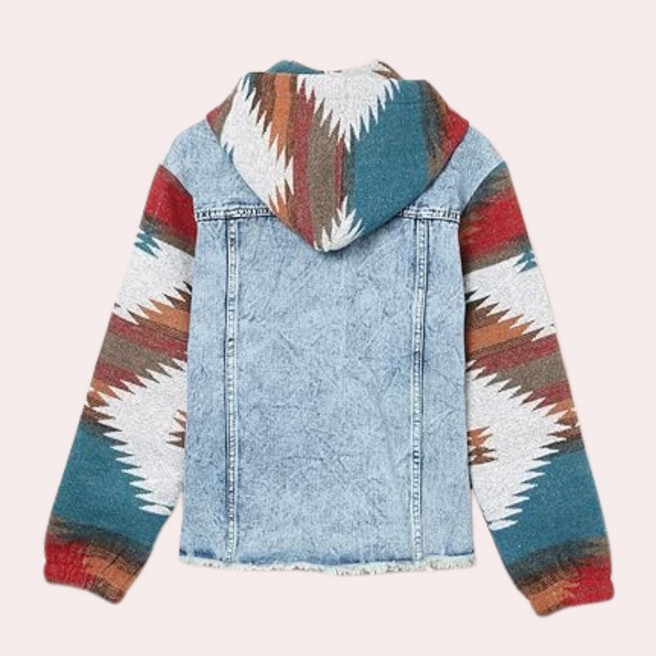 SAGE - Denim Jakke med Hætte til Kvinder